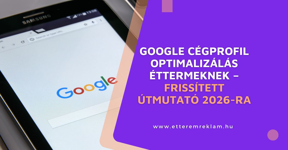 Google logó a képen és a cikk címe feliratként, Google Cégprofil és GA4.