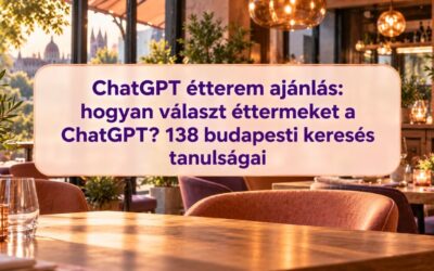 ChatGPT étterem ajánlás: hogyan választ éttermeket a ChatGPT? 138 budapesti keresés tanulságai